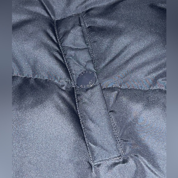 J Crew waterfowl feathers down jacket black puffer coat hooded size small - Picture 10 of 12